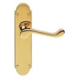 DL167pb polished brass latch handle