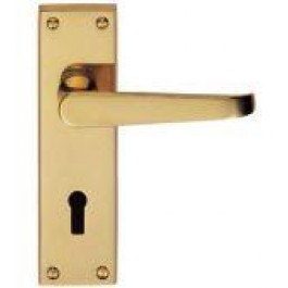 DL30pb polished brass lock handle