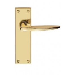 m64pb polished brass latch handle
