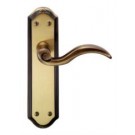 Wentworth Door Handle on Short Backplate DL341