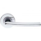 Serozzetta Dos door handle on rose (SZC020cp/SZC020pc)