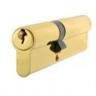 CYE71290sb Satin Brass 90mm Euro Double Cylinder