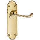 DL18pb polished brass latch handle