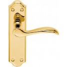 DL191pb polished brass latch handle