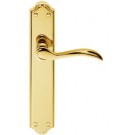 DL291pb polished brass latch handle