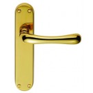 EL12pb polished brass latch handle