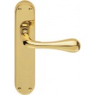 EL22pb polished brass latch handle