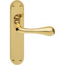 EL22pb polished brass latch handle