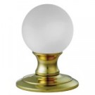 AC011pb polished brass frosted crystal door knob