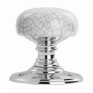 DK34mccp Midnight Crackle/Polished Chrome  Door Knob 