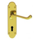 DL168pb polished brass lockhandle