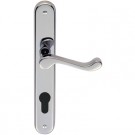 DLZ460Y92cp polished chrome euro lockhandles 92mm centres