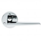 DL77 Victorian Contemporary Heavy Door Handle on Round Rose