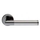 SZM160bnsn black nickel/satin nickel Trend dual finish door handle on rose