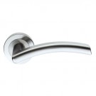 SZS070 Serozzetta 2 GRIS Chrome Door handle on Rose