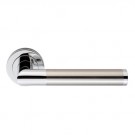 SZS160 Serozzetta 2 AMBAR Dual Finish Door handle on Rose