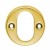 AA245pb polished brass oval escutcheon