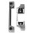 ART5005sc Heavy Sprung Latch Rebate Set satin chrome