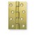 HDSW2pb 4" 102mm x 67mm x 2.2mm Polished Brass Hinges (pair)