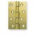 HDSW2pb 4" 102mm x 67mm x 2.2mm Polished Brass Hinges (pair)