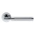 SZS110sccp Serozzetta 2 AZUL Satin chrome/polished chrome Door Handle on Rose